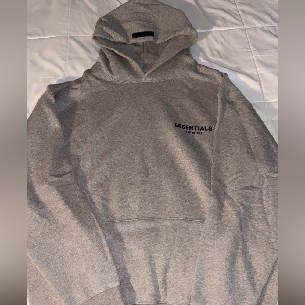 Essentials Gray Hoodie Sweater